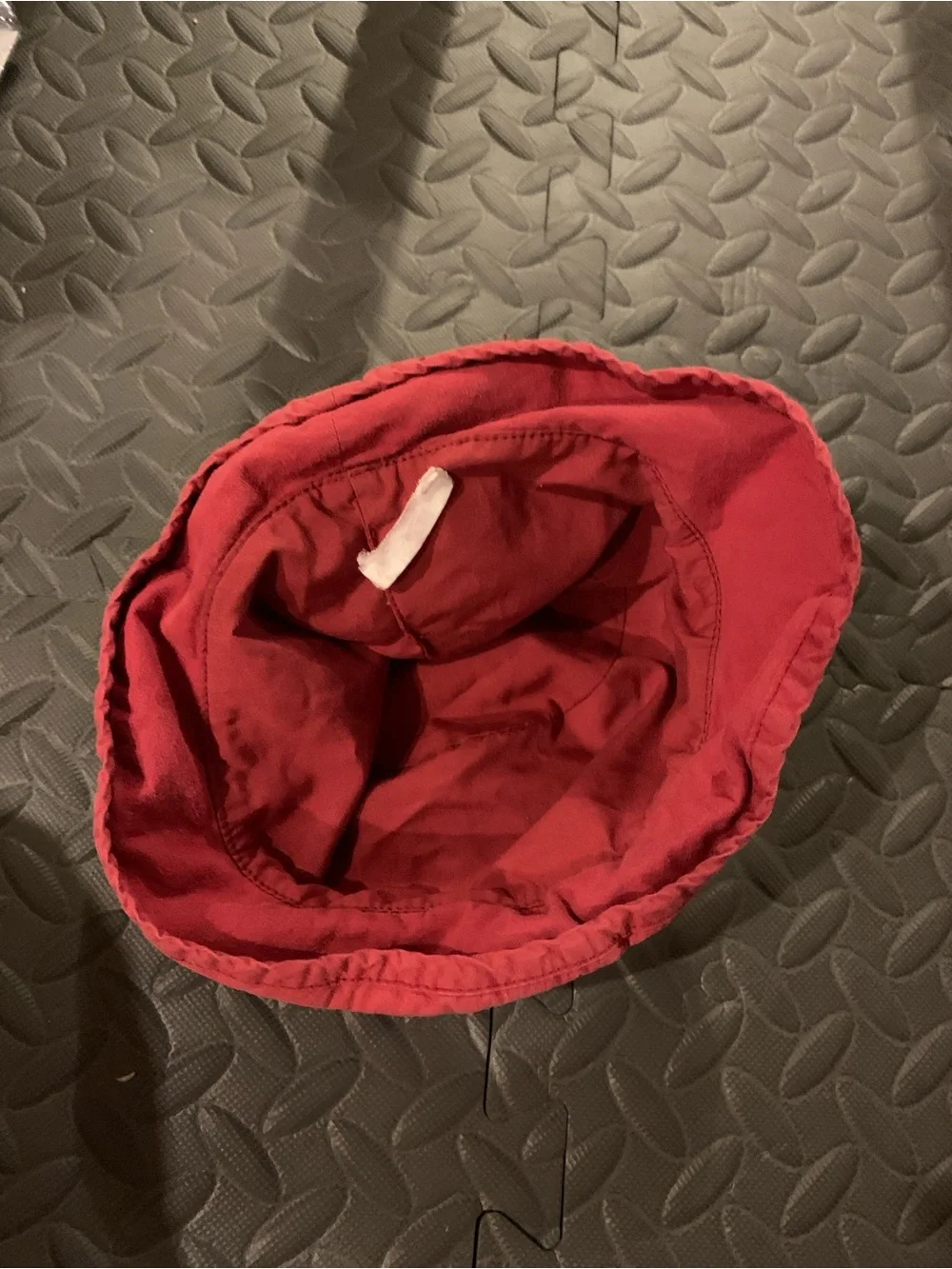 Vintage OshKosh Red Bucket Hat Boys Size 12 Months